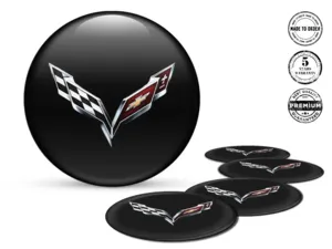 Chevrolet  Ruota Adesivo Logo Design Cupola Resina
